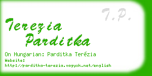 terezia parditka business card